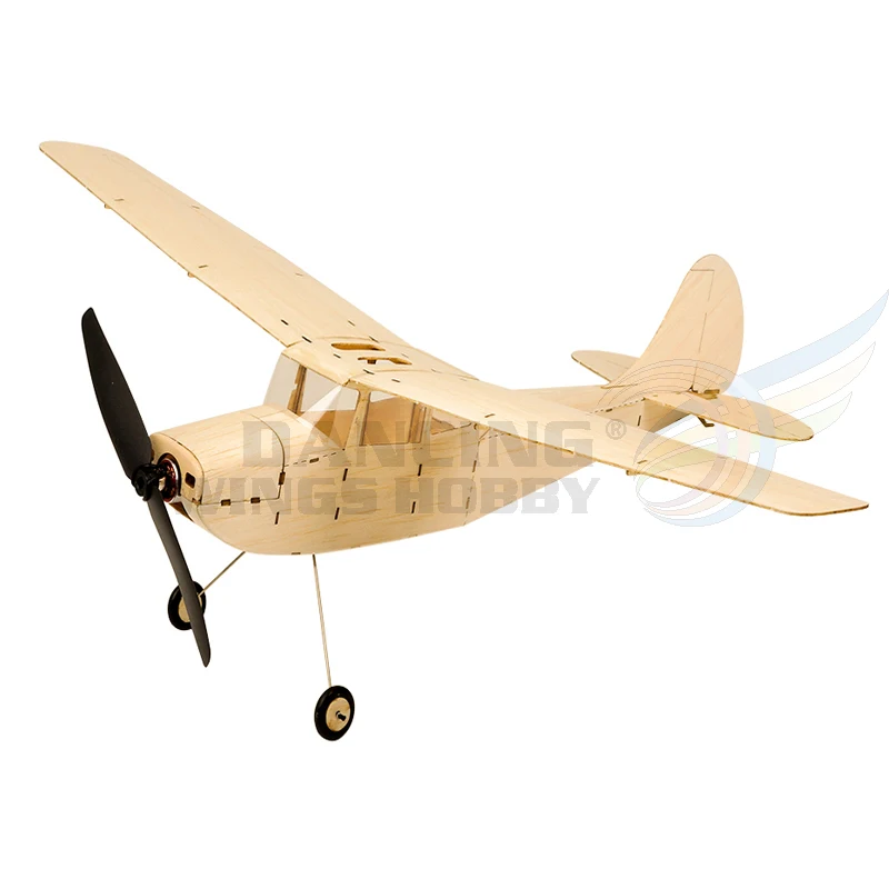 Mini Cessna L-19 RC modello di aereo 3CH Electric Powered RC Airplane 320mm Wingspan Balsa Wood Aircraft Model Building kit K12