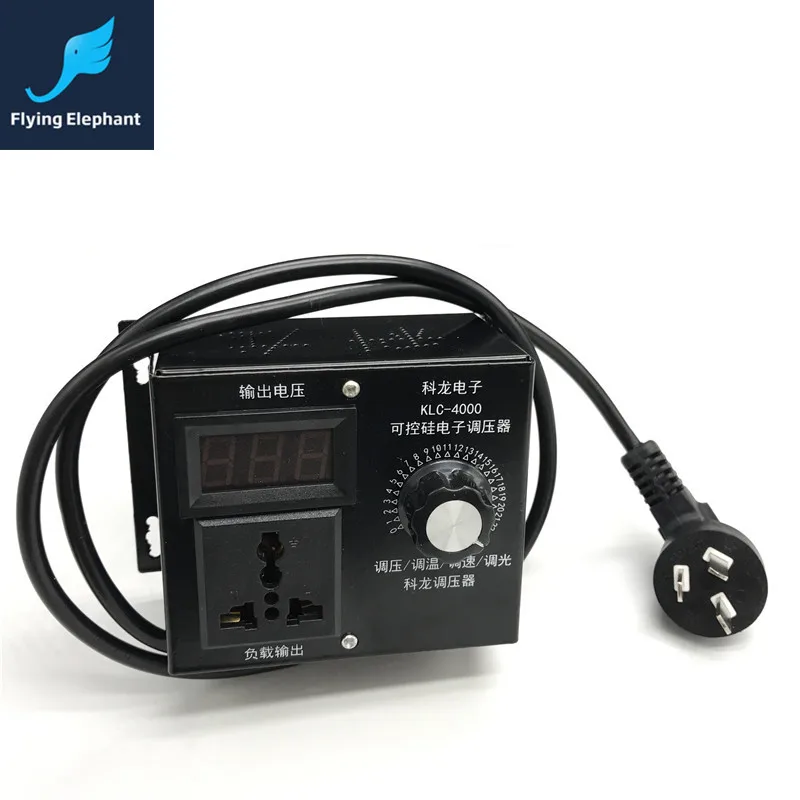 

New 4000W Electronic Regulator Digital Control thyristor For fan motor Electric drill fan speed governor thermostat AC220V