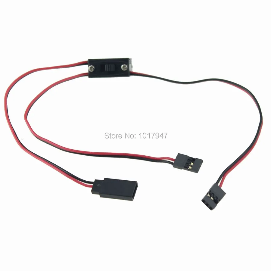 

50PCS lot 3 Way Power on/off switch with JR FUTABA Receiver cord for RC Boat Car Flight