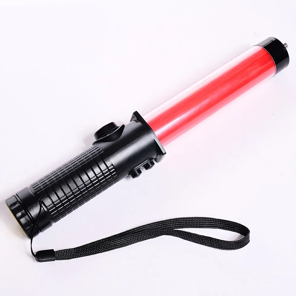 

Outdoor Safety LED Traffic baton Safety Signal Warning Flashing Whistle Wand Baton by hand Police ref baton 300mm Night Light