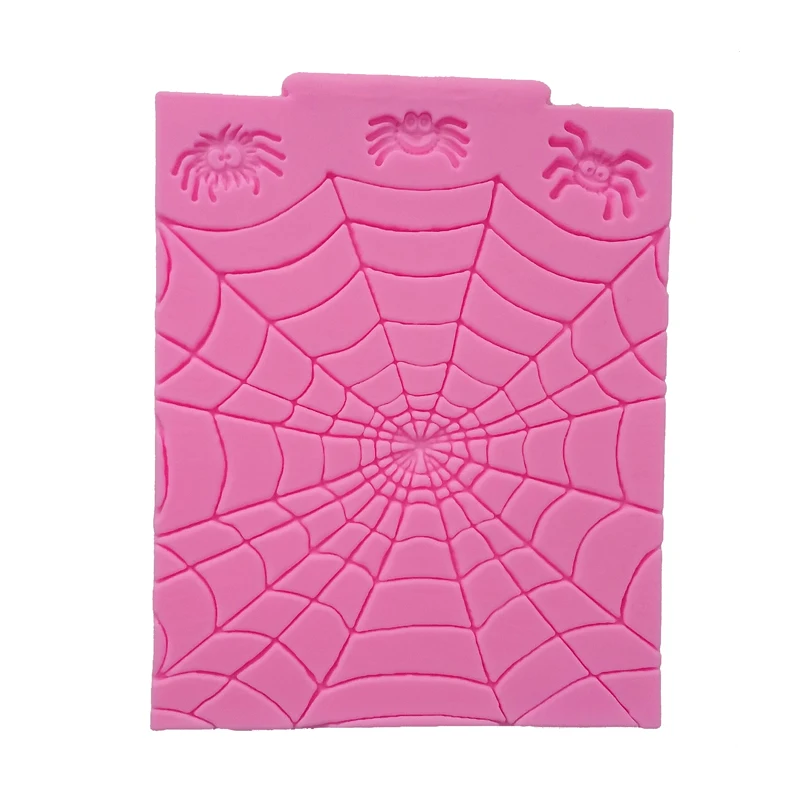 Spider web halloween Silicone cooking tools fondant baking DIY lace Cake Sugar chcolate Silicone Craft Tray candy mold T0746