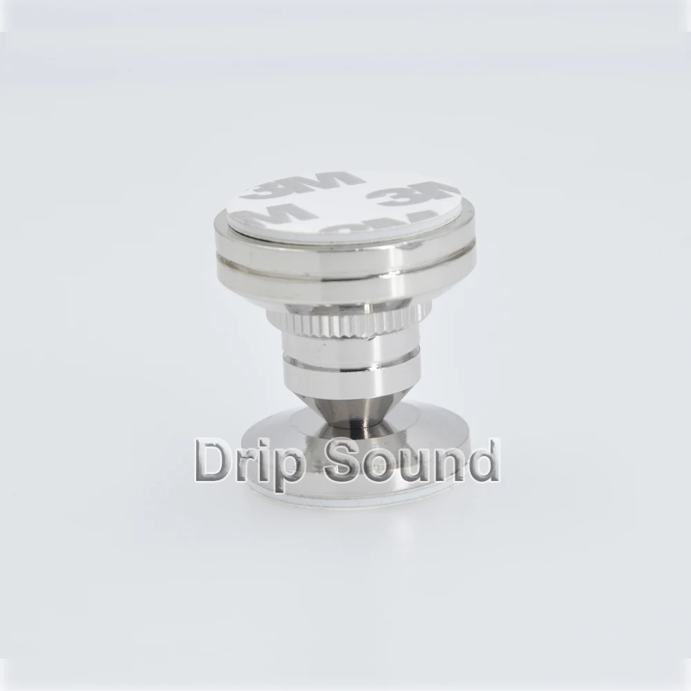 4 قطعة 28 مللي متر المتكلم النحاس سبايك العزلة حامل صدمات قدم منصات قاعدة المتكلم # الفضة