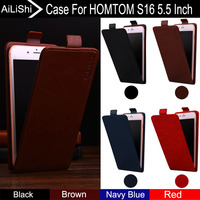 AiLiShi For HOMTOM S16 5.5 Inch Case Up And Down Vertical Phone Flip Hot Leather Case Phone Accessories Factory Direct Tracking