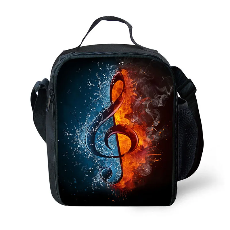 Brand lunch lunch bag burning series ice and fire printing lunch box portable freezer picnic food bag lunch bag fresh bag