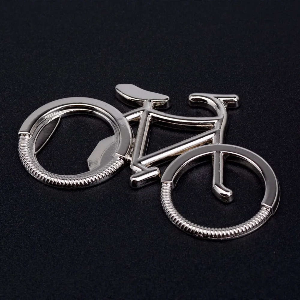 Hot sell  200pcs Fashionable Bike Bicycle Metal Beer Bottle Opener keychain key rings for bike lover biker Creative Gift