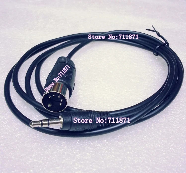 Cable DIN de 5 pines, de 3.5mm a conector DIN de 5 pines, cable de audio MIDI DIN5P de 3.5mm, cable de audio MIDI de 3.5mm, cable de interfaz de audio de 3.5mm macho a MIDI