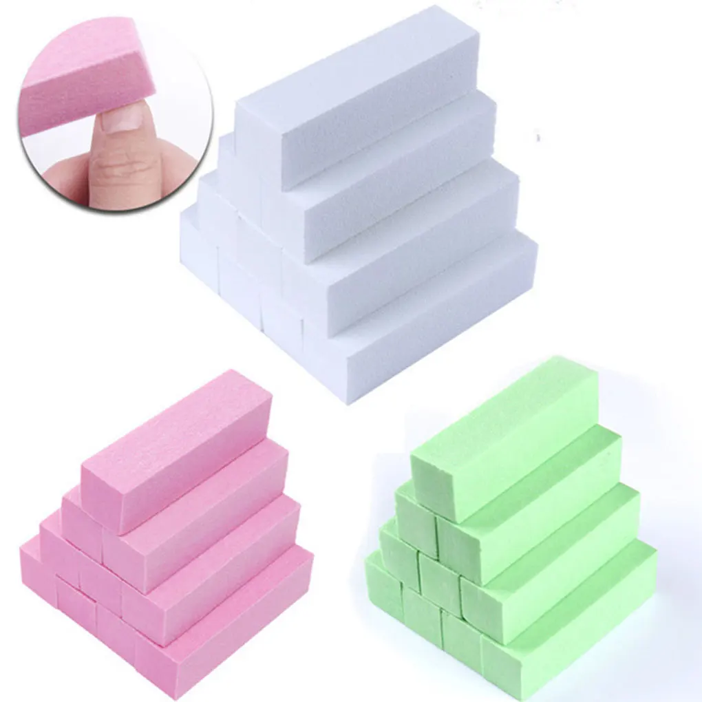 

New 10PCS/Set Sanding Sponge Nail Buffers Files Block Grinding Polishing Manicure Nail Art Tool