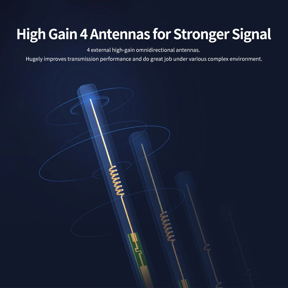 جهاز توجيه Xiaomi Mi الجديد 4A إصدار جيجابت 2.4 جيجا هرتز 5 جيجا هرتز واي فاي 1167 ميجا بت في الثانية مكرر واي فاي 128 ميجابايت DDR3 مكاسب عالية 4 هوائيات موسع الشبكة