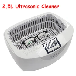 Commercial 2.5L Digital Ultrasonic Cleaner Popular Jewelry Cleaning Machine Steel Washer 42khz Frequency Water Heating Function