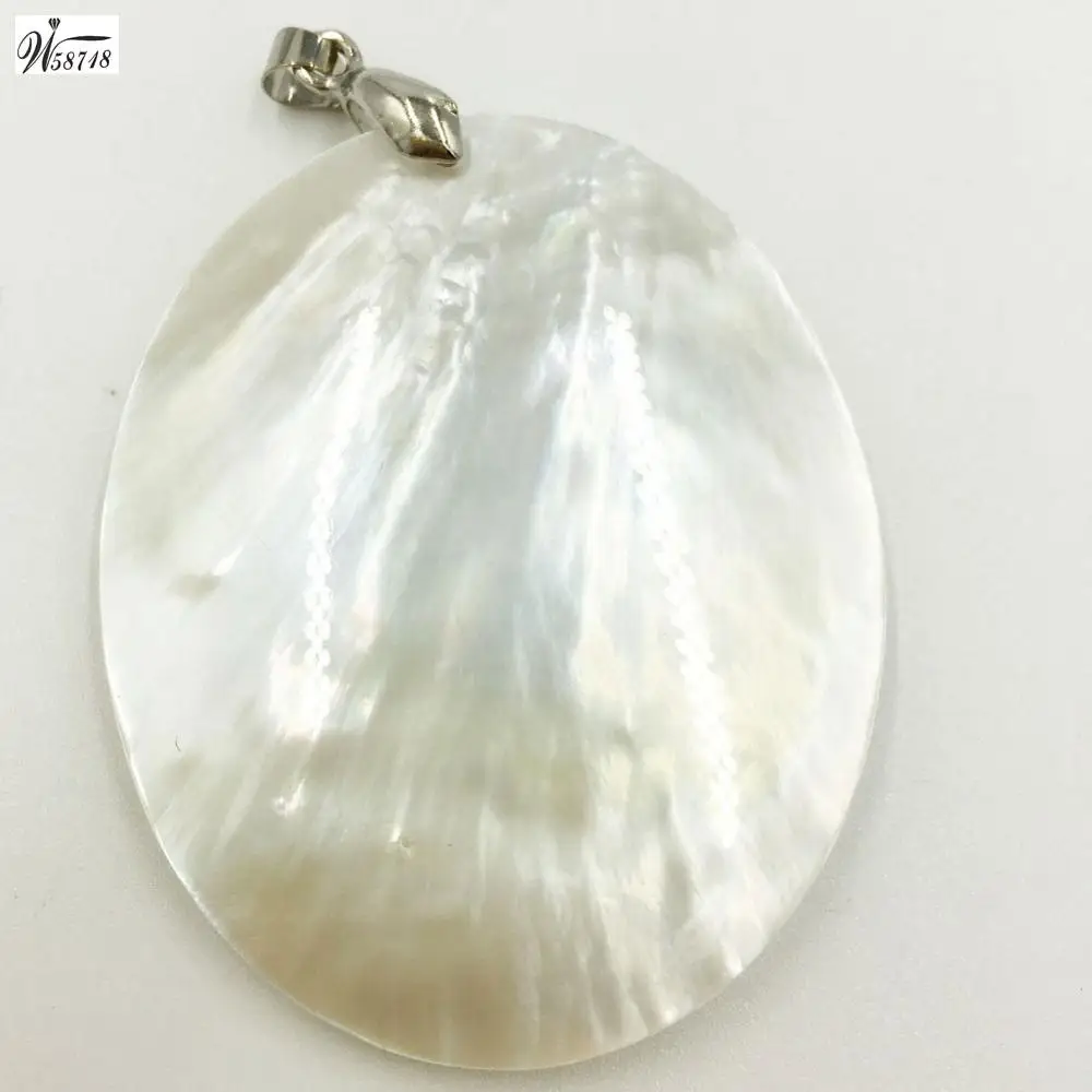 Beautiful jewelry Mother of pearl Shell  Women Men Pendant Bead PWFH588b