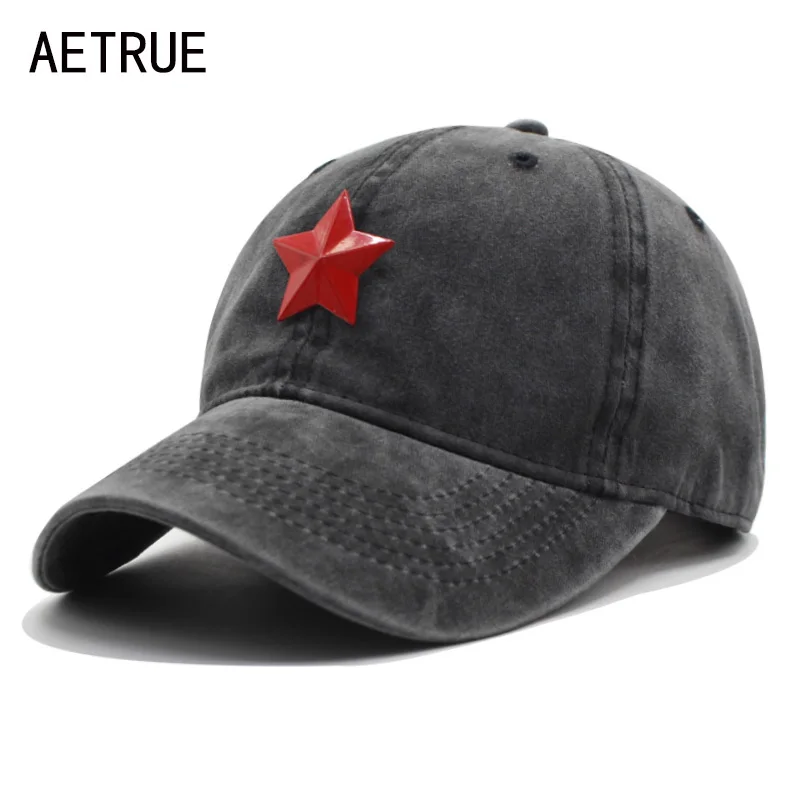 

AETRUE New Baseball Cap Men Women Hats For Men Snapback Caps Cotton Casquette Brand Bone Gorras Five Star Baseball Hat Cap 2018