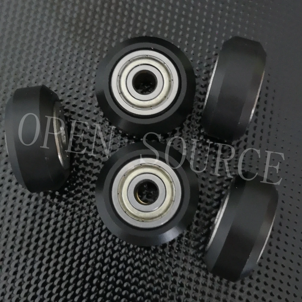 

5pcs Openbuilds V Slot Linear Extrusion Wheels Pulleys Bore: 5mm Delrin Mini V Wheel Kit For guide rail 3D Printer RepRap CNC