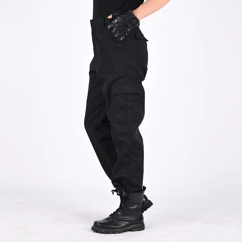 Cargo Pants Men Work Pantalones High quality Hombre Overalls Pant Black Trouser