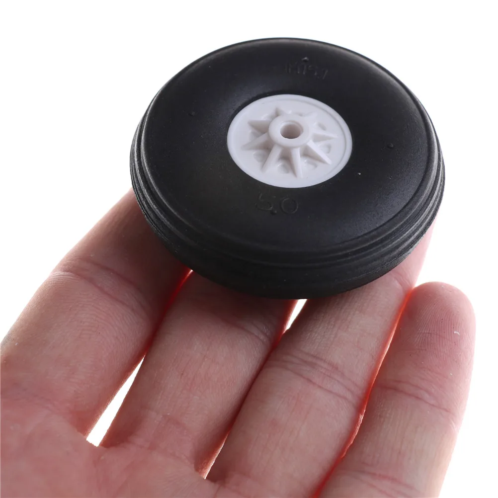 2pcs for RC Airplane Replacement Parts PU Plastic Hub Tail Wheel Rubber Black,white 1\\\