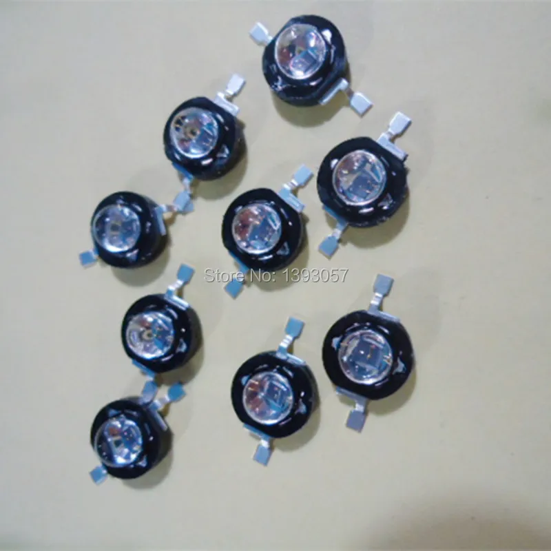 20 Pcs  3W Infrared IR 850nm High Power LED Bead Emitter DC1.8-2.2V CCTV Camera IR Diode for Security Black LEDs