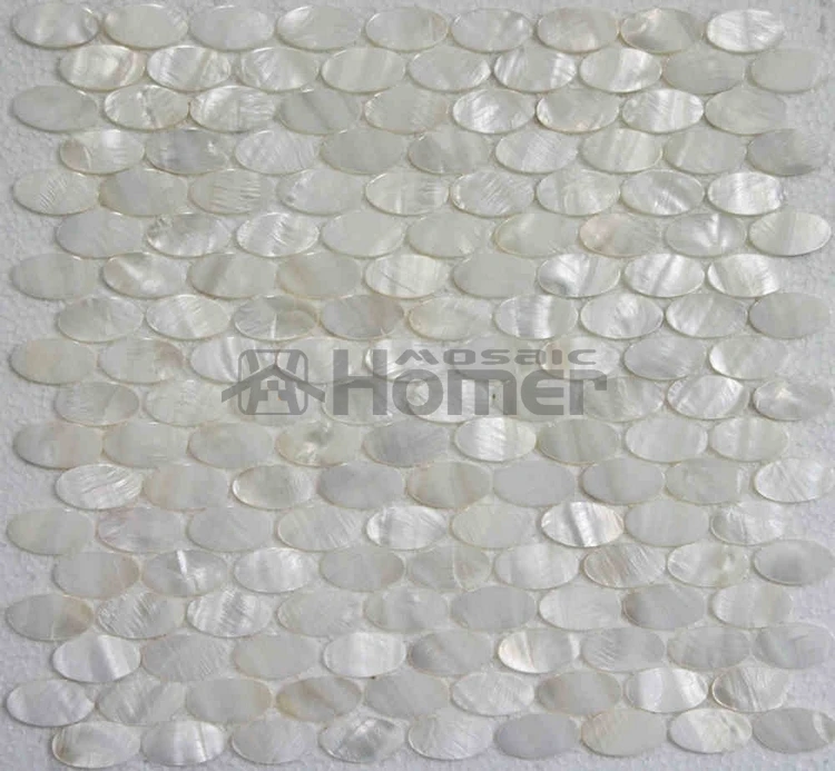 white mother of pearl tiles oval mosaic for wall mosaic tiles  white oval shell tiles mother of pearl backsplash bathroom shower