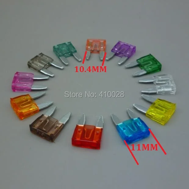 shhworldsea 45PCS car Mini Blade Fuse Assortment Auto Car Motorcycle SUV FUSES Kit  5A 7.5A 10A 15A 20A 25A 30A 35A 40A