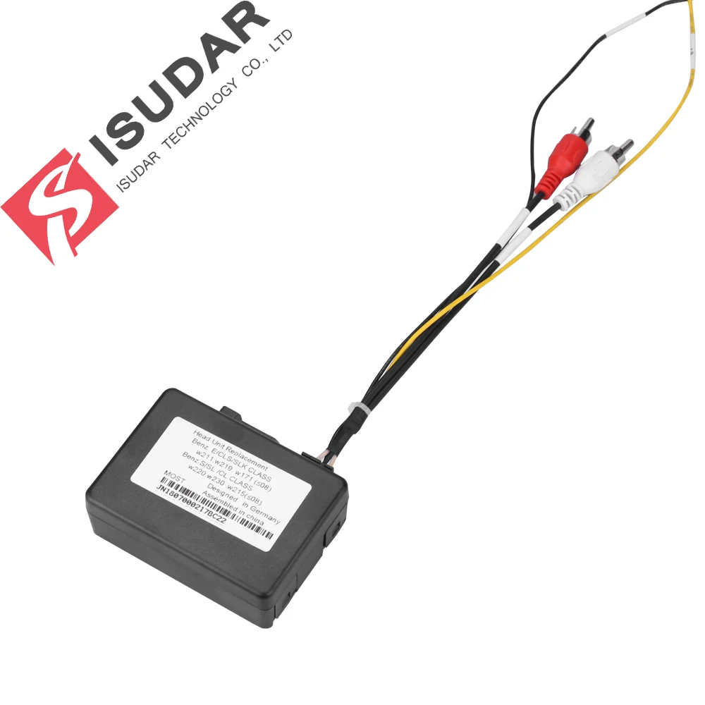 ISUDAR Car Optical Fiber Decoder For Mercedes/W211/E Class S Class W220 Sound: Only Support ISUDAR DVD Player