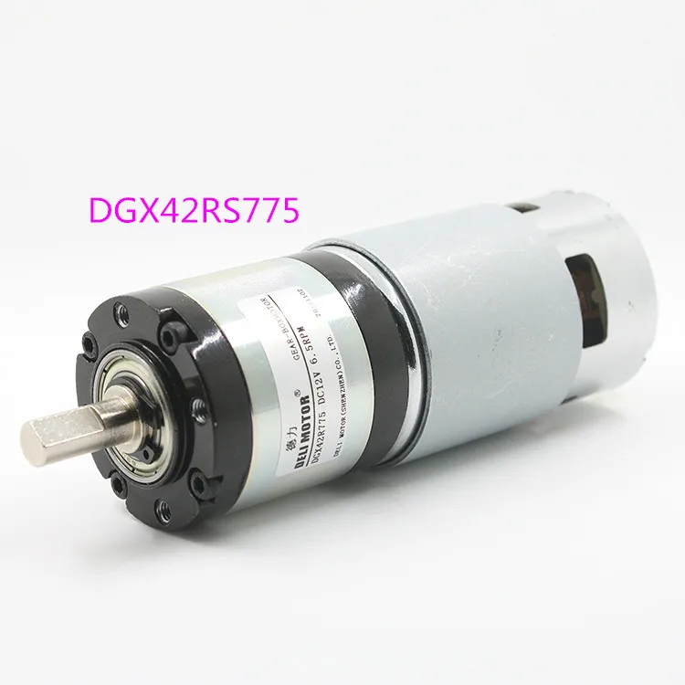 DGX42RS775 permanent magnet DC planetary gear motor,DC12V 24V high torque motor