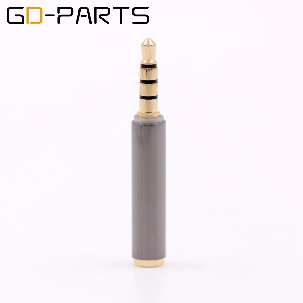 4 Poles Stereo 3.5mm Male to Female Headphone Adapter TRRS Earphone Plug Connector for iPhone Mobile Notebook Gold Plated