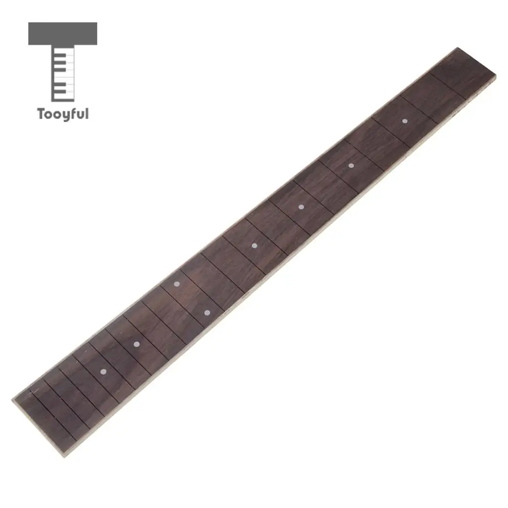 Tooyful Rosewood Guitar Fretboard Fingerboard for 41\'\' Acoustic Folk Guitar Purlfing Pearl Inlay