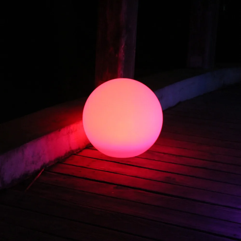 Waterproof Magic RGB LED Ball, Outdoor, Diameter 25cm, Glowing Sphere, Pool Color Changing Lamp for Christmas Decoration, 1Pc