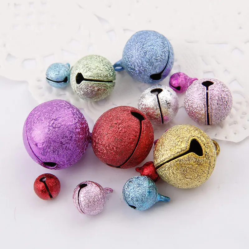 6-20mm Mix Color Copper Matte Christmas Open Bells Pendant Handmade Party DIY Crafts Accessories