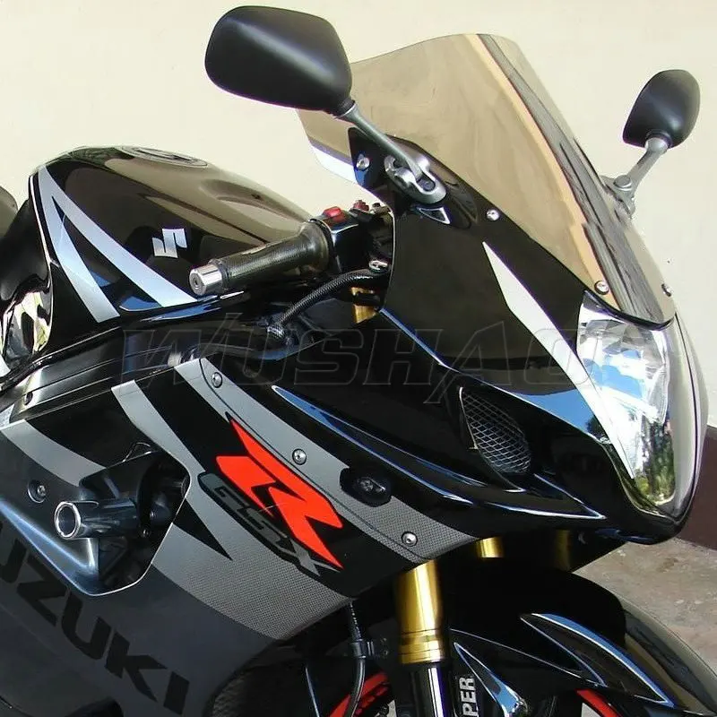 Motorcycle Double Bubble Windshield Windscreen Screen For 2003 2004 Suzuki GSX-R1000 GSXR1000 GSXR GSX-R 1000 K3 K4 Black