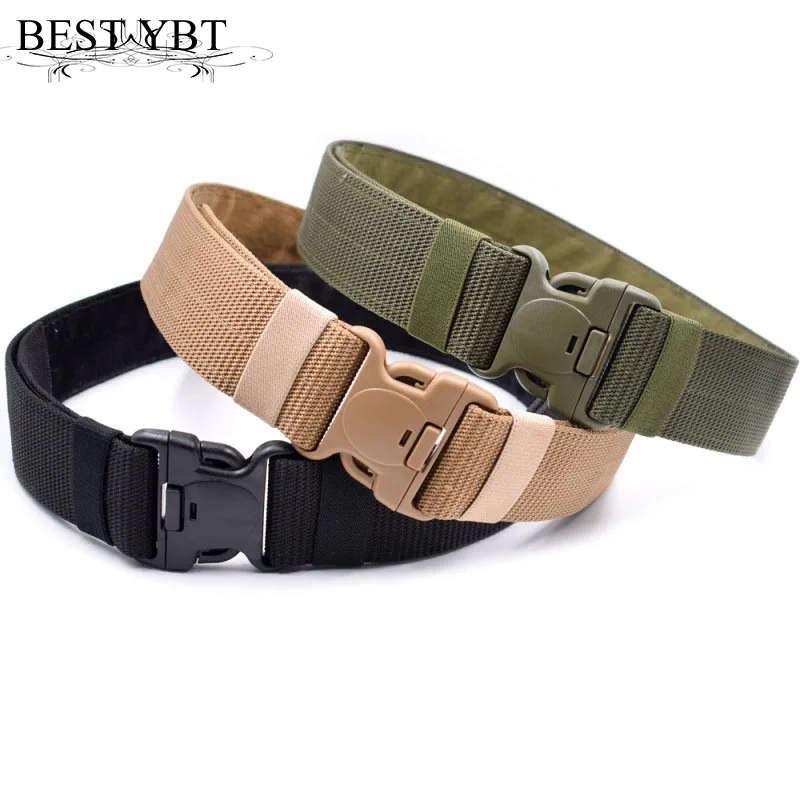 Best YBT Unisex Nylon belt Multi-functional military tactics outdoor sports fashion casual men belt Plastic insert buckle belt