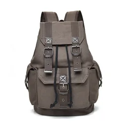 Men's Backpack Vintage Canvas Backpacks School Bag Men Travel Bags Large Capacity Bagpack Brand Sport Back Pack Bookbag Boy 2019