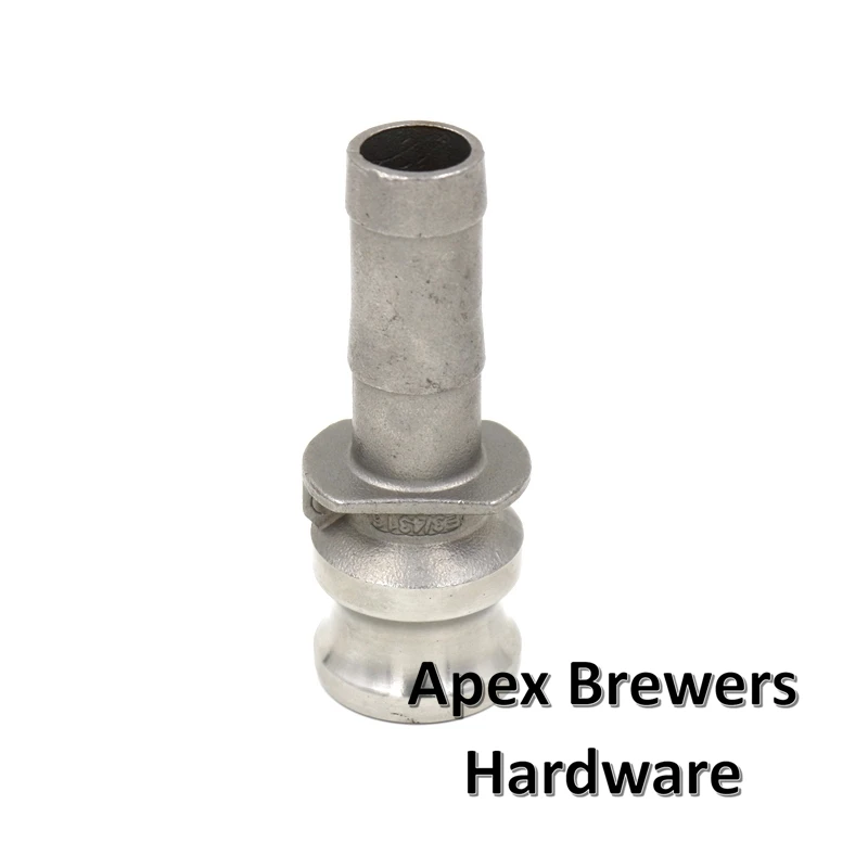 Camlock QD-3/4 Type E, Rvs 316, Homebrew Fitting, 3/4 "Slangtule, Brewers Hardware