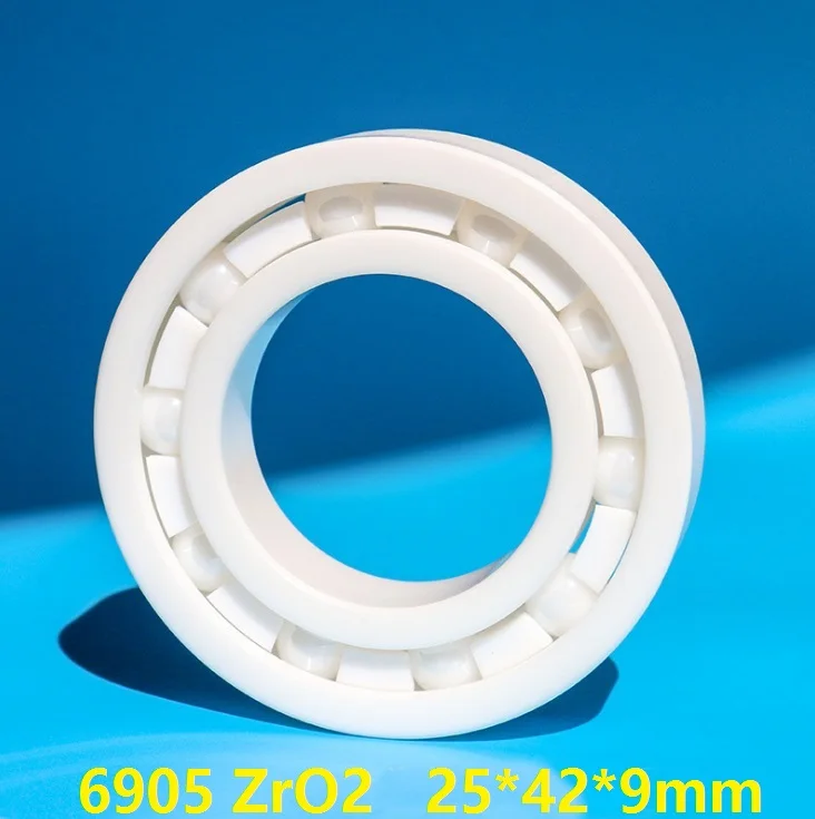 6pcs/10pcs 6905 ZrO2 Full Ceramic bearings 25x42x9 mm Zirconia Ceramic deep groove ball bearing 25*42*9mm