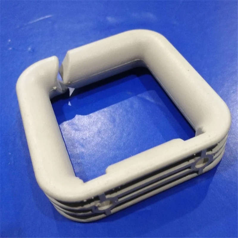 cable ring square type plastic ABS esay for installing white color cable manager 70*67mm for network cabinet factory sales 50pcs