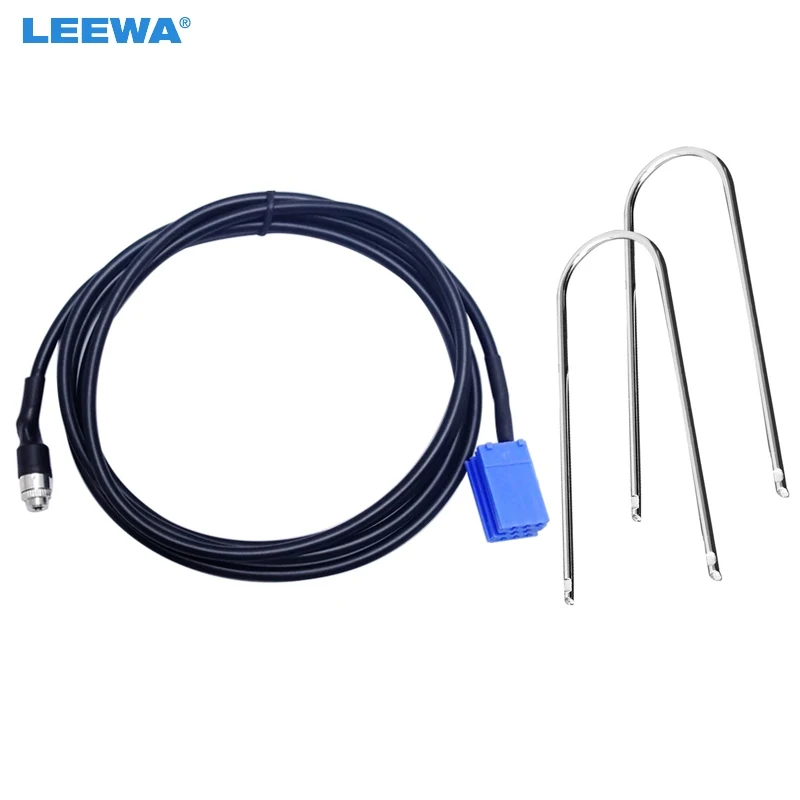 

LEEWA 20set Car Stereo Female 3.5MM Jack Aux Adapter Cable For AUDI VW Passat Polo Bora with 2-Key Tool Radio Wire #CA5733