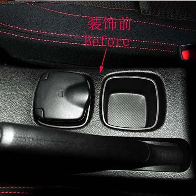 for Suzuki SX4 S-Cross S Cross 2014 2015 2016 2017 2018 2019 Chrome Interior Garnish Water Cup Box Cover Car Styling Accessories