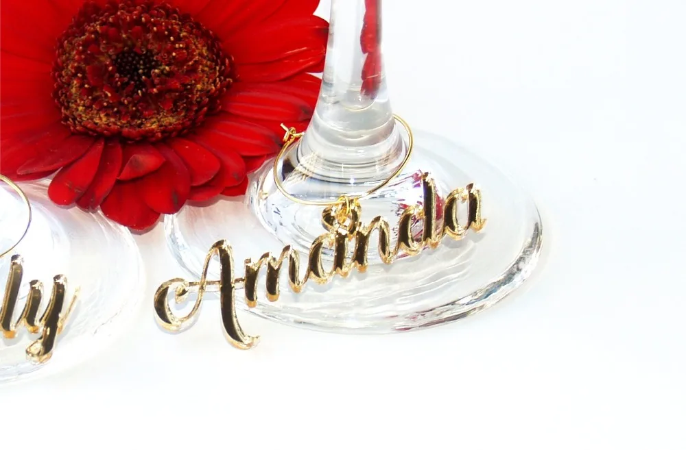 

Wedding wine charms, Wine glass charms personalized, Wedding place cards, Wedding name tags, Wedding name place, Place setting w