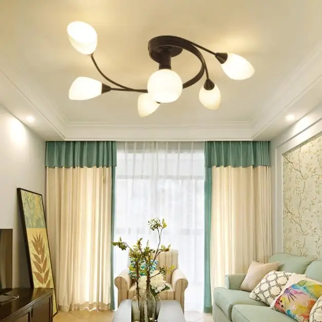 

Modern LED Chandelier Ceiling Lamp Indoor Illuminate Lighting American LED Living Room Bedroom Childern Ceiling Lights