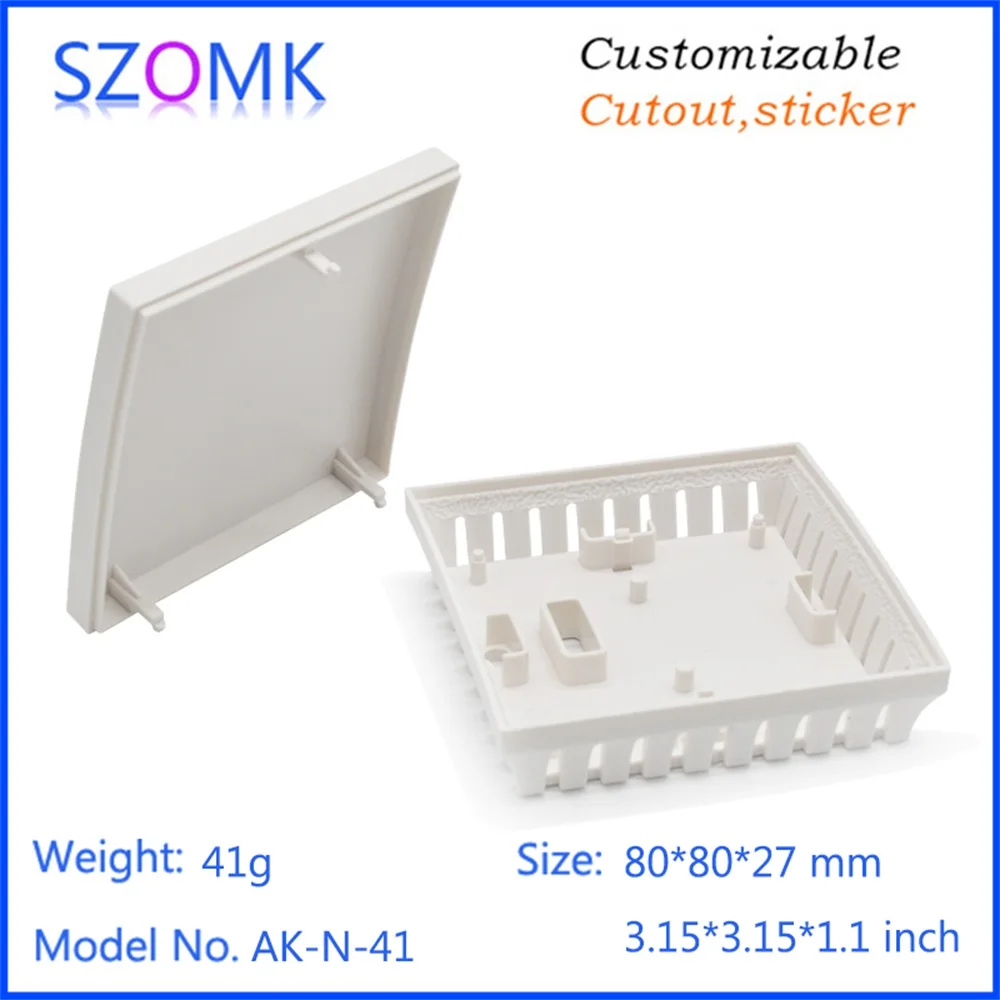 Small Plastic enclosure for electronics plastic case (4Pcs) 80*80*27mm abs project case plastic housing electronic