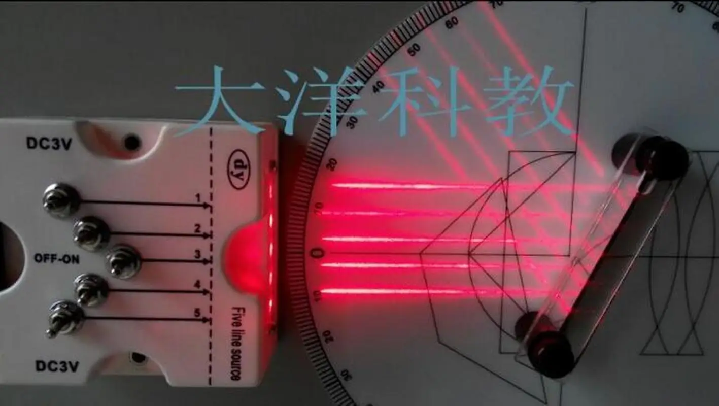 Laser Five Line Light Source Optical Experiment Box Parallel Light Source Physical Optics Convex Lens Concave