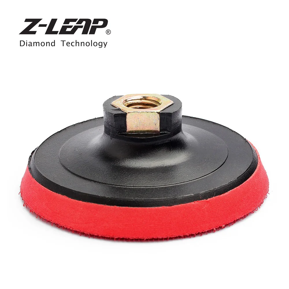 Z-LEAP 2 Pieces 4 Inch Polishing Backing Pads Plastic Foam Car Polishing Burnishing Grinders Backer Plate Buffing Holder