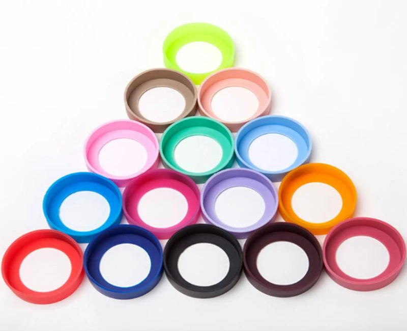 500piece Bottom Protective Cover rubber bottom Sleeve silicone multi bottle mug cup Mats & Pads