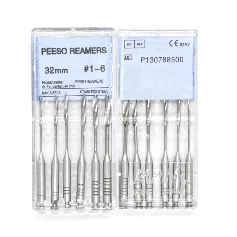 Strumento dentale Peeso Reamers Largo Drills motore uso canale radicolare in acciaio inossidabile 28Mm 32Mm strumento dentista