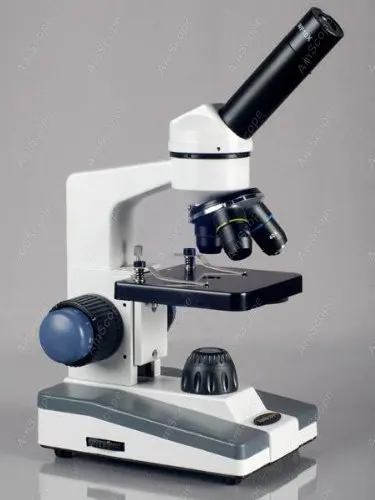 Monocular Microscope -AmScope Supplies 40X-400X Biological Science Student Microscope