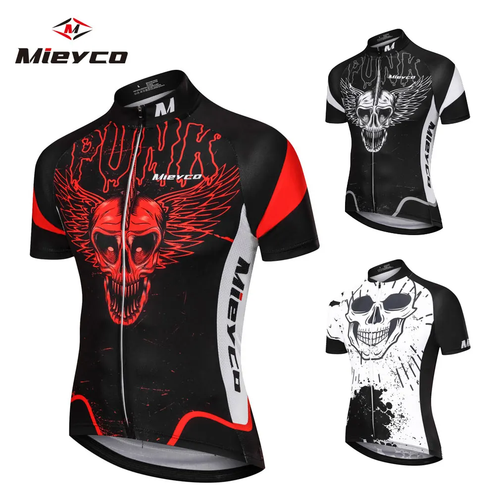 Red Skull Sublimation Printing Summer Men Cycling Jersey Best 2019 Pro Polyester Bike Wear Quick Dry Cycling Top Bicycle Shirt