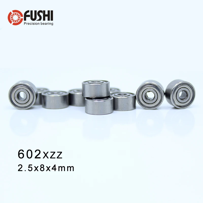 602XZZ ABEC-1 (10PCS) 2.5x8x4mm Miniature Ball Bearings 602X Z ZZ