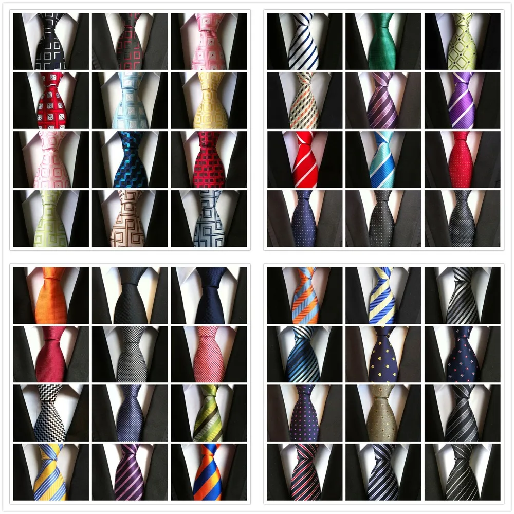 HOOYI Pattern Men Business Tie Wedding Party Neckties Gift 8cm Ties