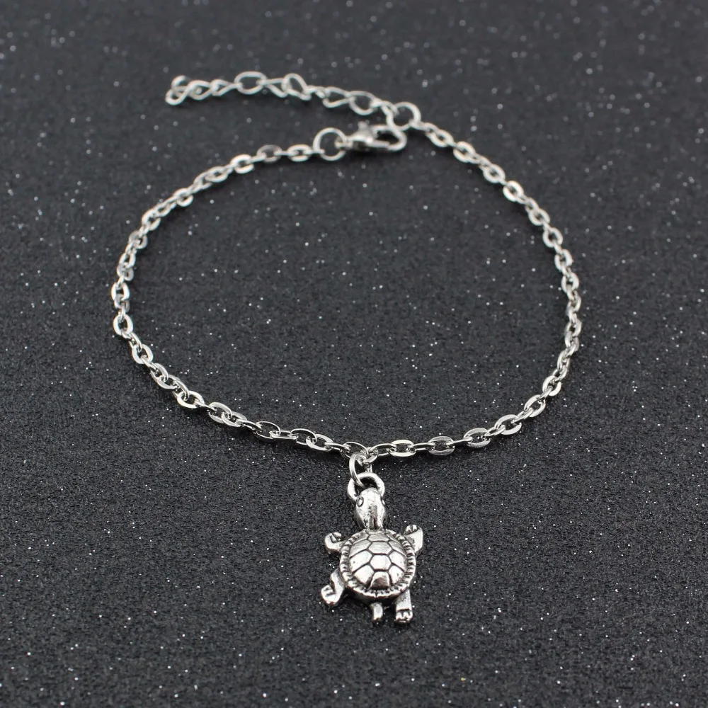 New hot selling animal turtle anklet Simple foot selling wholesale petite ankle 10 pcs