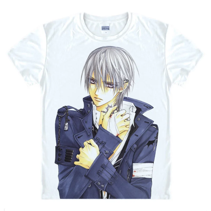Vampire Knight T-Shirts Multi-style Short Sleeve Shirts Banpaia Naito Yuki Cross Kaname Kuran Zero Kiryu Cosplay Shirt image 2
