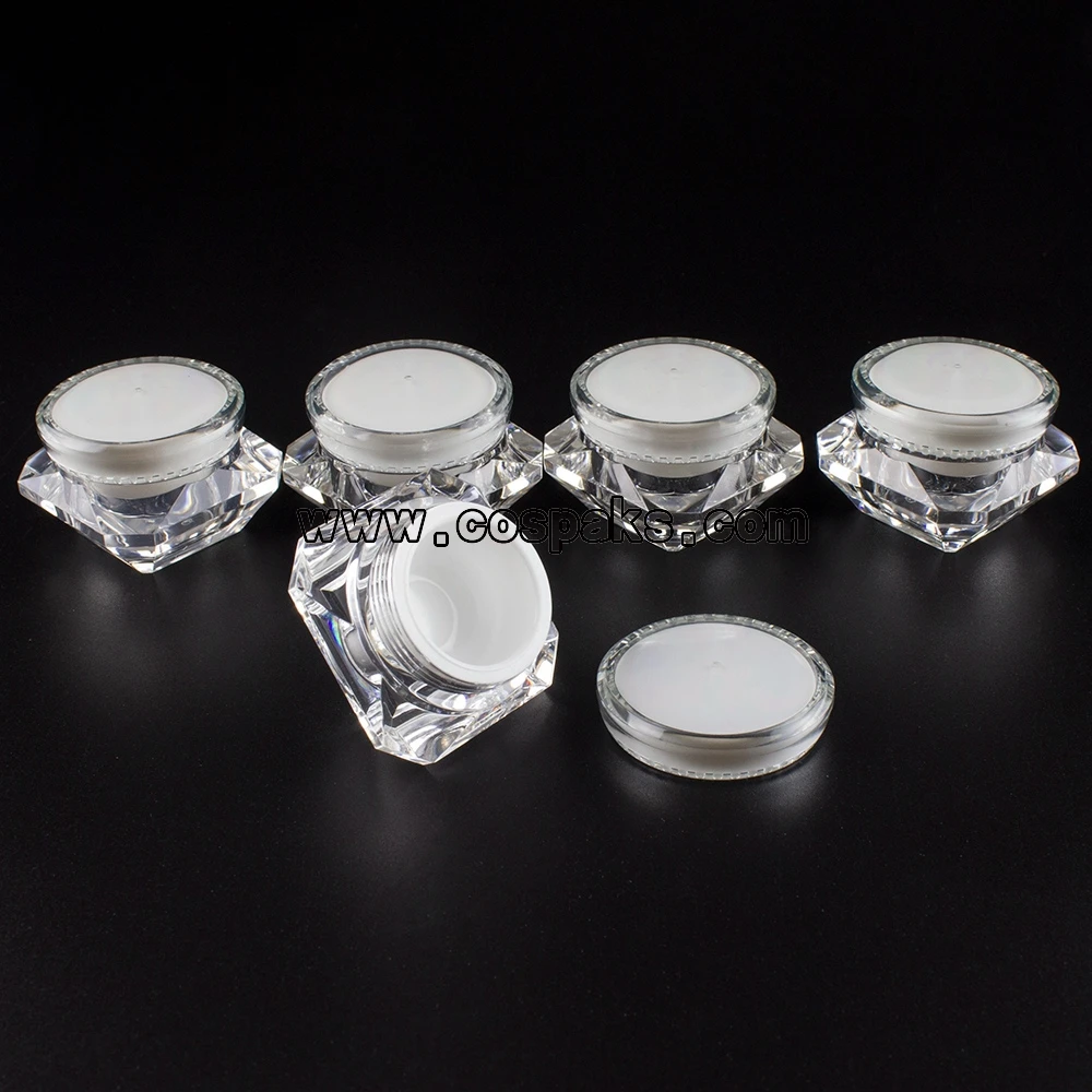 

100pcs 5ml cosmetic sample containers supplier, 5g small plastic bottles packaging, 5ml clear small plastic containers with lid