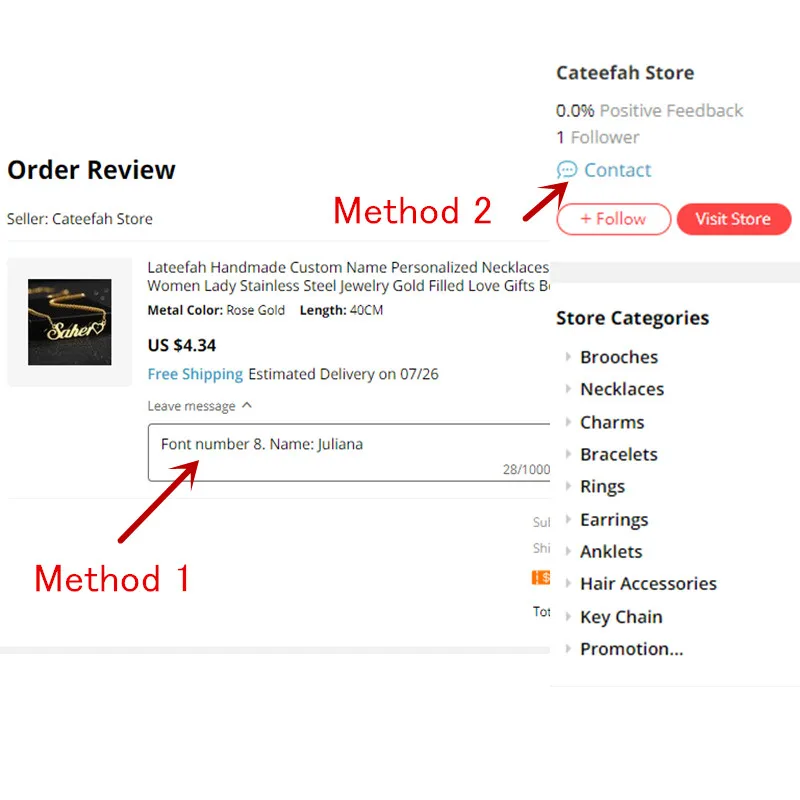 Lateefah Drop Shipping Personality Custom Necklaces Gold Color Stainless Steel Name Jessica Necklace For Gift Nameplate Pendant